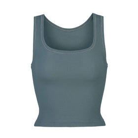 We have a skims tank review here! This is the cotton rib tank vs. the , Skims Soft Lounge Tank