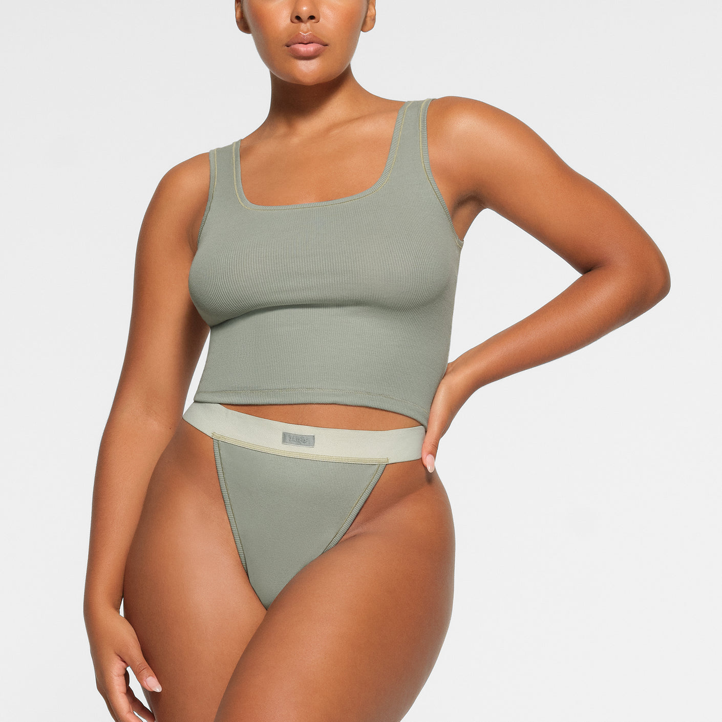 SKIMS on X: Perfect for stay-at-home lounging, the Cotton Sleep Bundle  featuring the Cotton Rib Tank and Cotton Rib Boxer is available now in 3  colors and in sizes XXS - 4X.