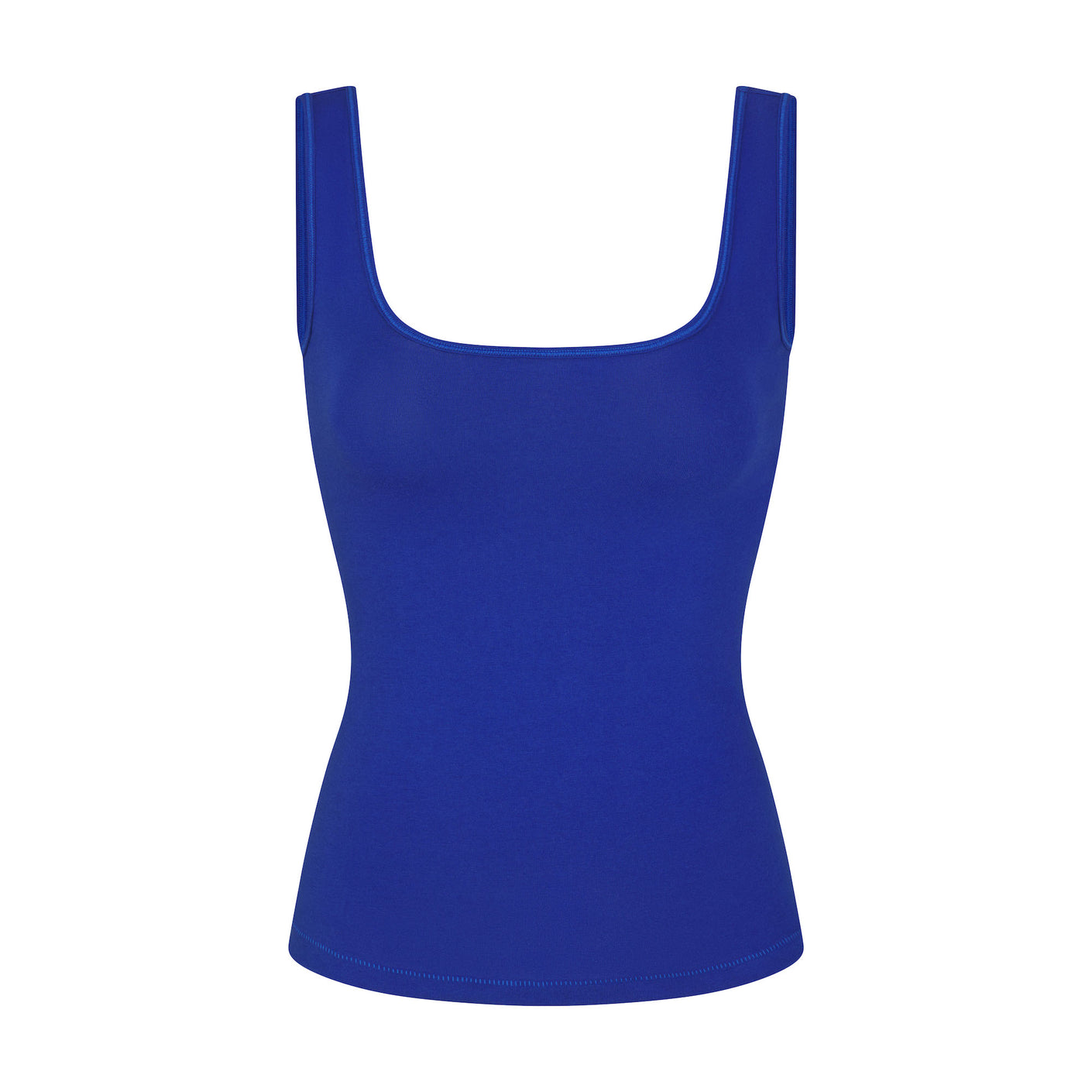 COTTON JERSEY TANK | COBALT