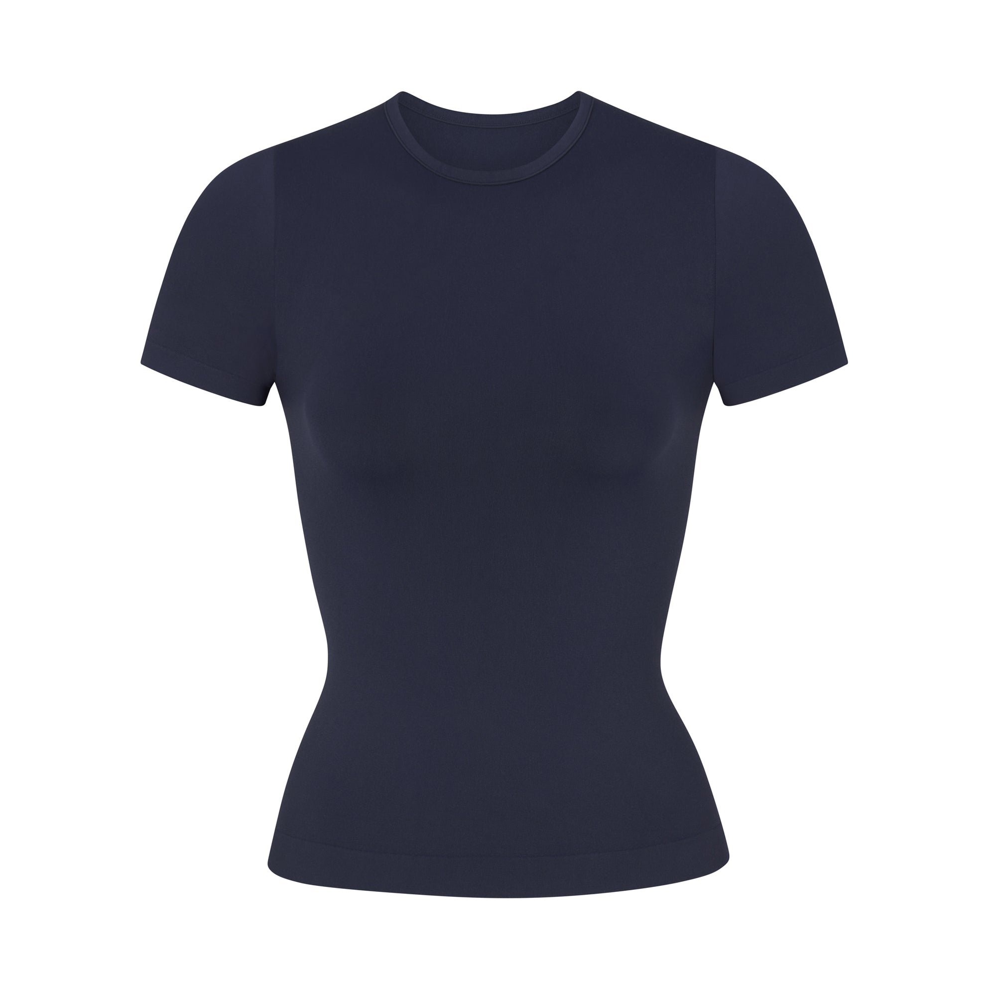 SOFT SMOOTHING SEAMLESS T-SHIRT | NAVY