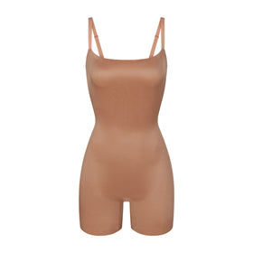 Womens BARELY THERE MID THIGH SHORT Bronze, SKIMS Shapewear