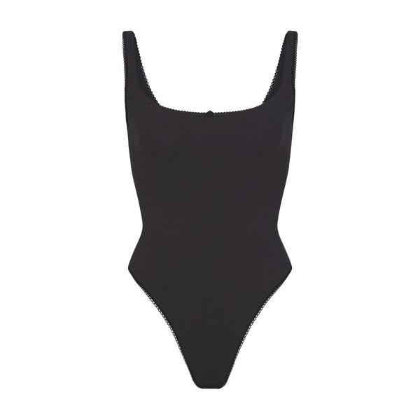 Plunge Front Bodysuit - White – FROM ZION
