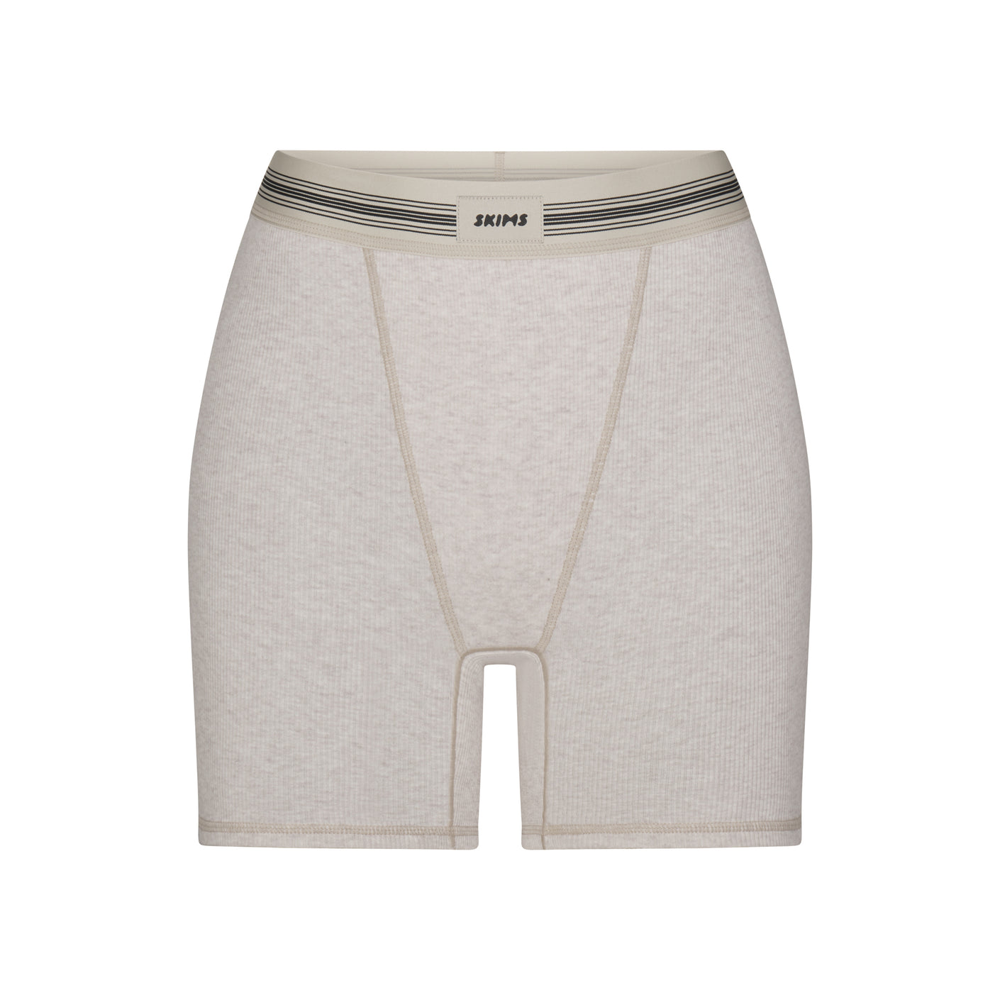 COTTON RIB BOXER | HEATHER OATMEAL MULTI