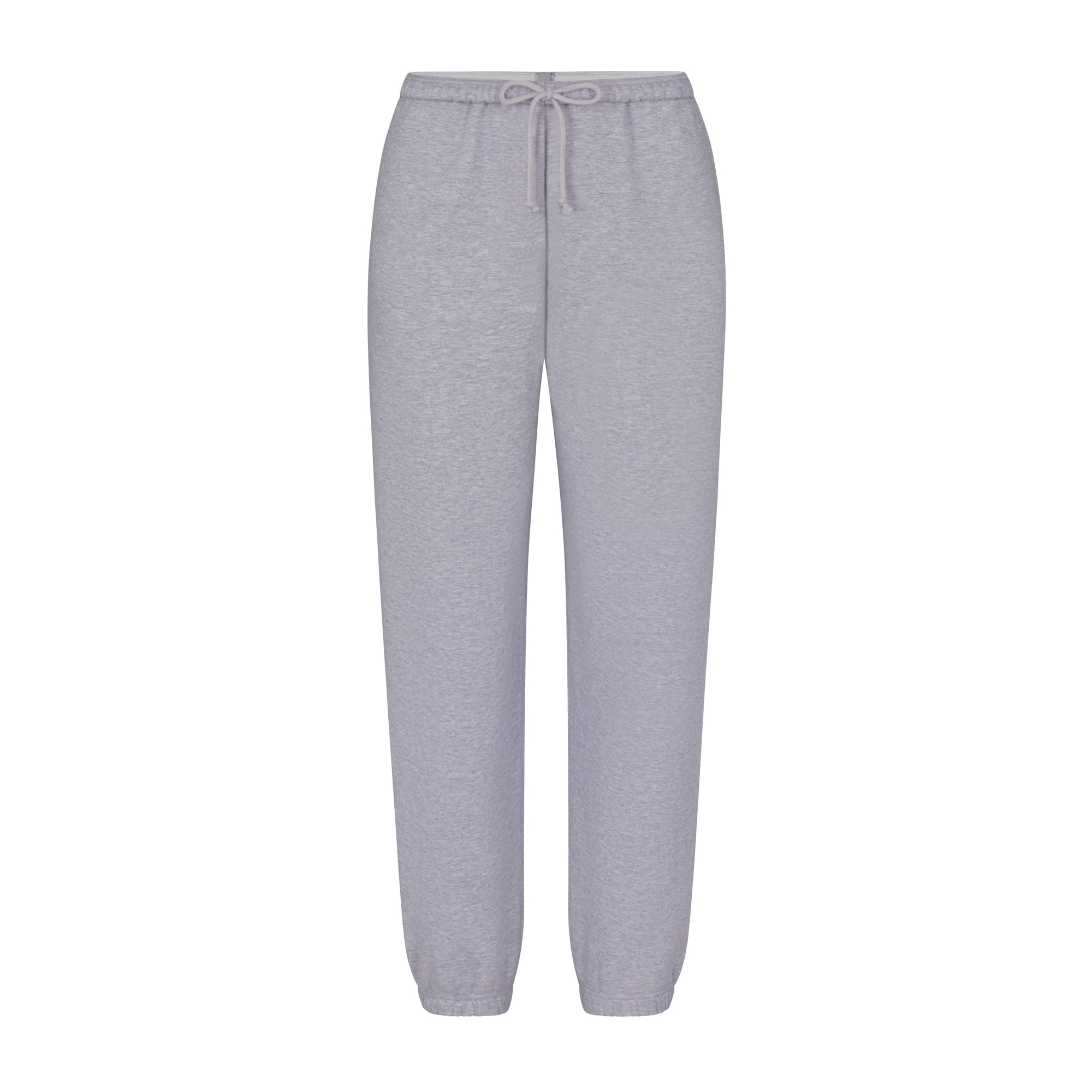 COTTON FLEECE JOGGER | HEATHER GREY