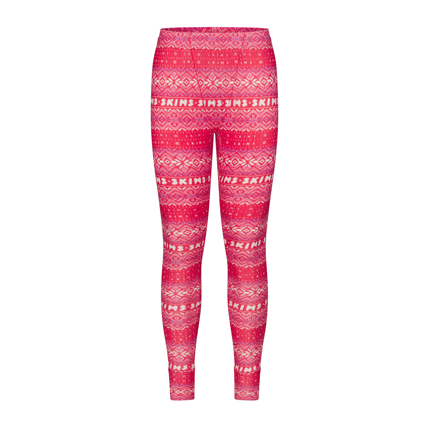 LOGO PLUSH POINTELLE LEGGING | RED FAIR ISLE