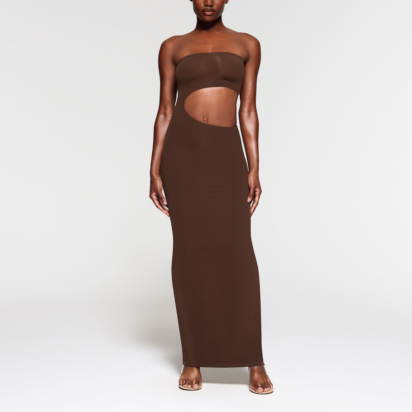 FITS EVERYBODY CUT OUT LONG DRESS | COCOA