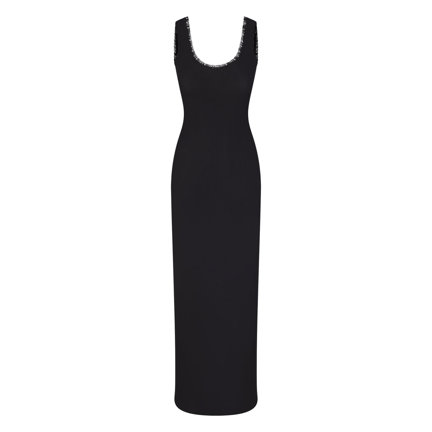 Black Soft Lounge Backless Maxi Dress by SKIMS on Sale