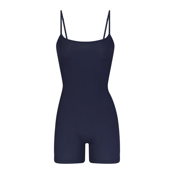 ACTIVE UNIFORMS Bodysuit For Women Long Sleeve Scoop Neck Body  Suit-Breathable Cotton Stretch (True Navy Blue, Large)