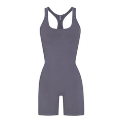 SKIMS Ribbed stretch-cotton jersey playsuit - Bone