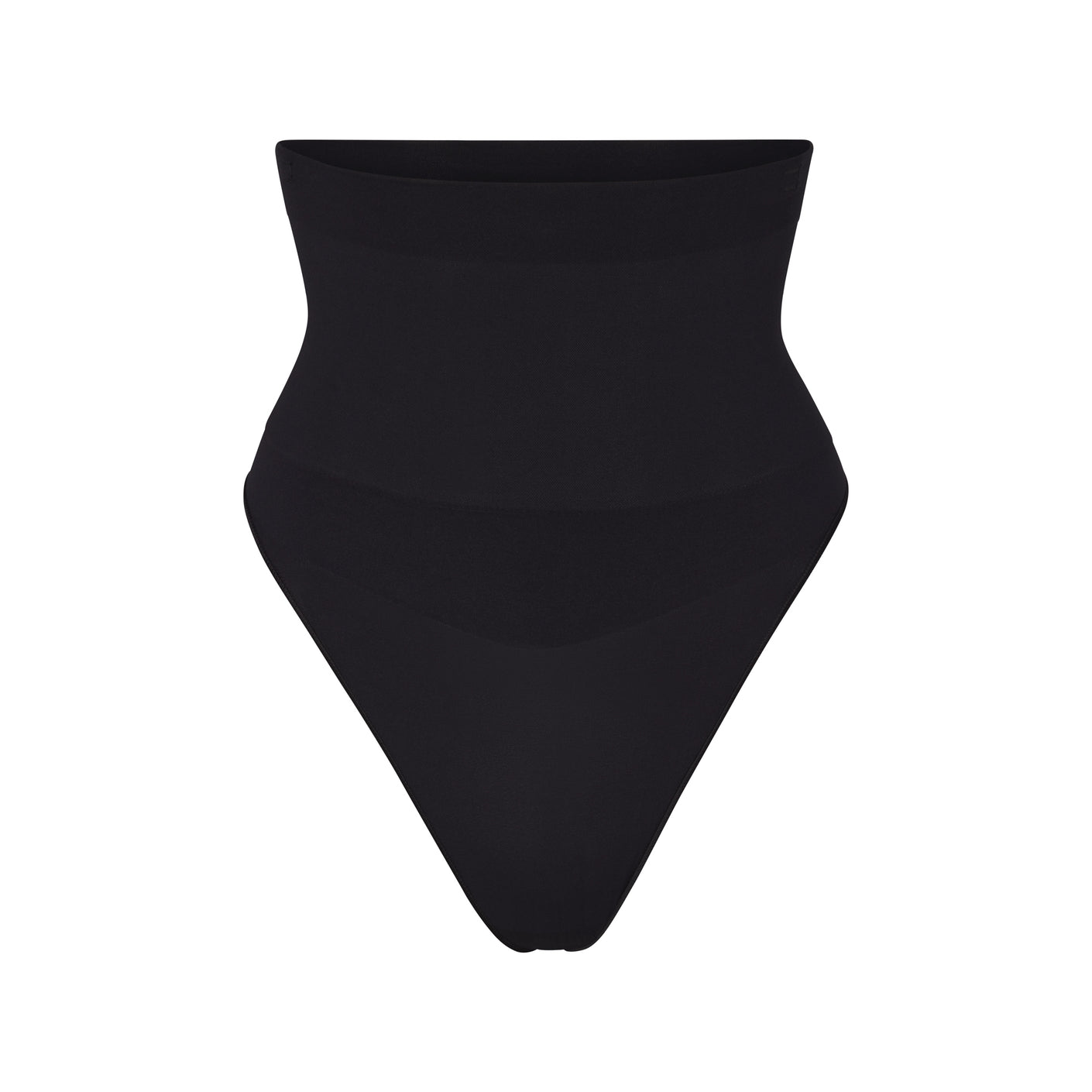 CORE CONTROL HIGH-WAISTED THONG | ONYX