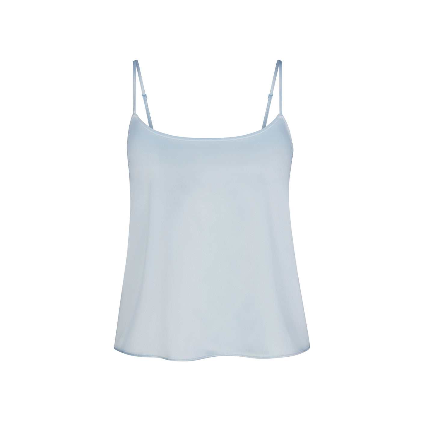 SKIMS Cotton Rib Tank Top Limited Edition Frost Light Blue Grey