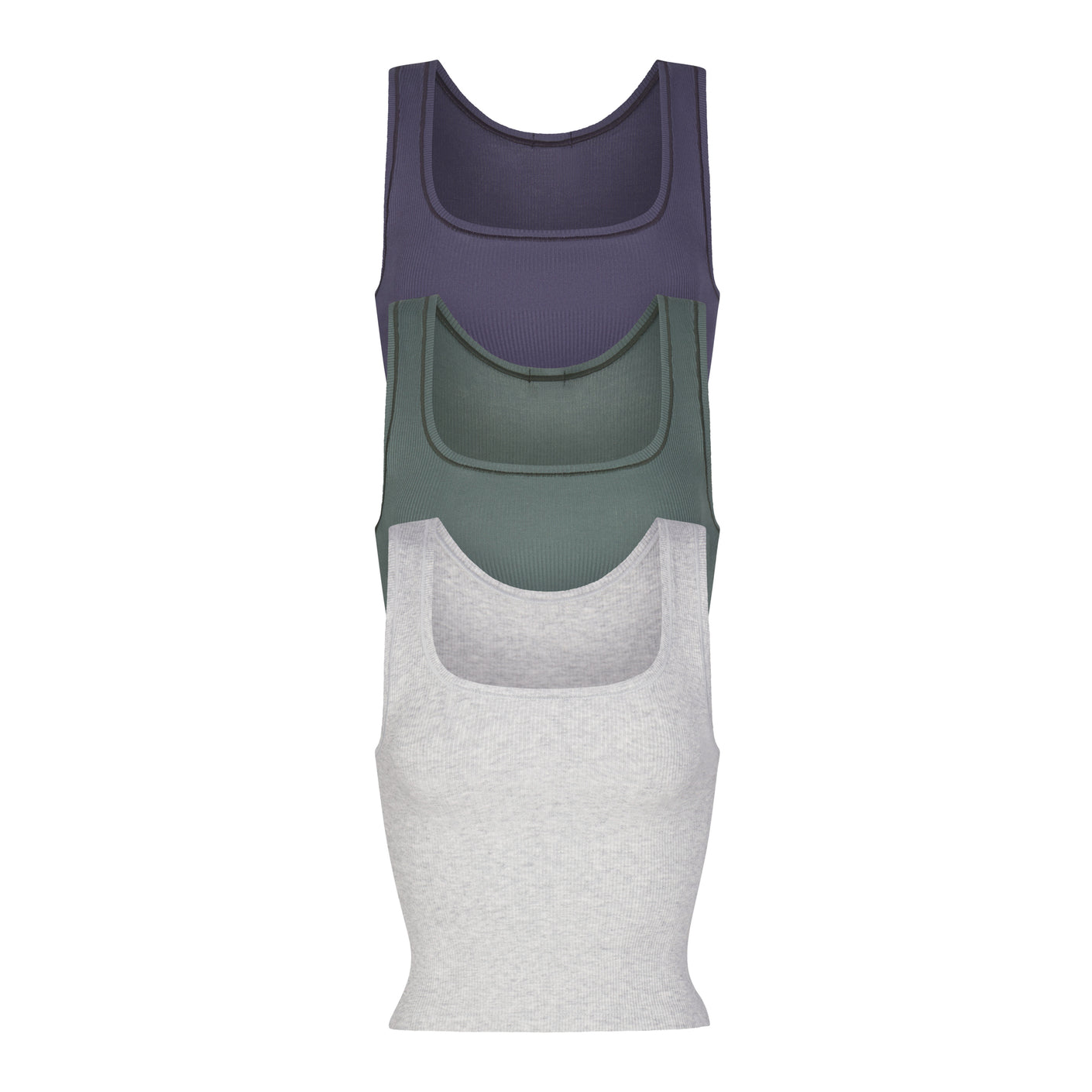 Skims Cotton Mens Tank 3 Pack - Heather Multi - XS and 35 other