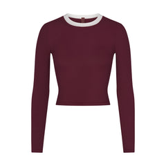 SOFT LOUNGE LONG SLEEVE CROP TOP