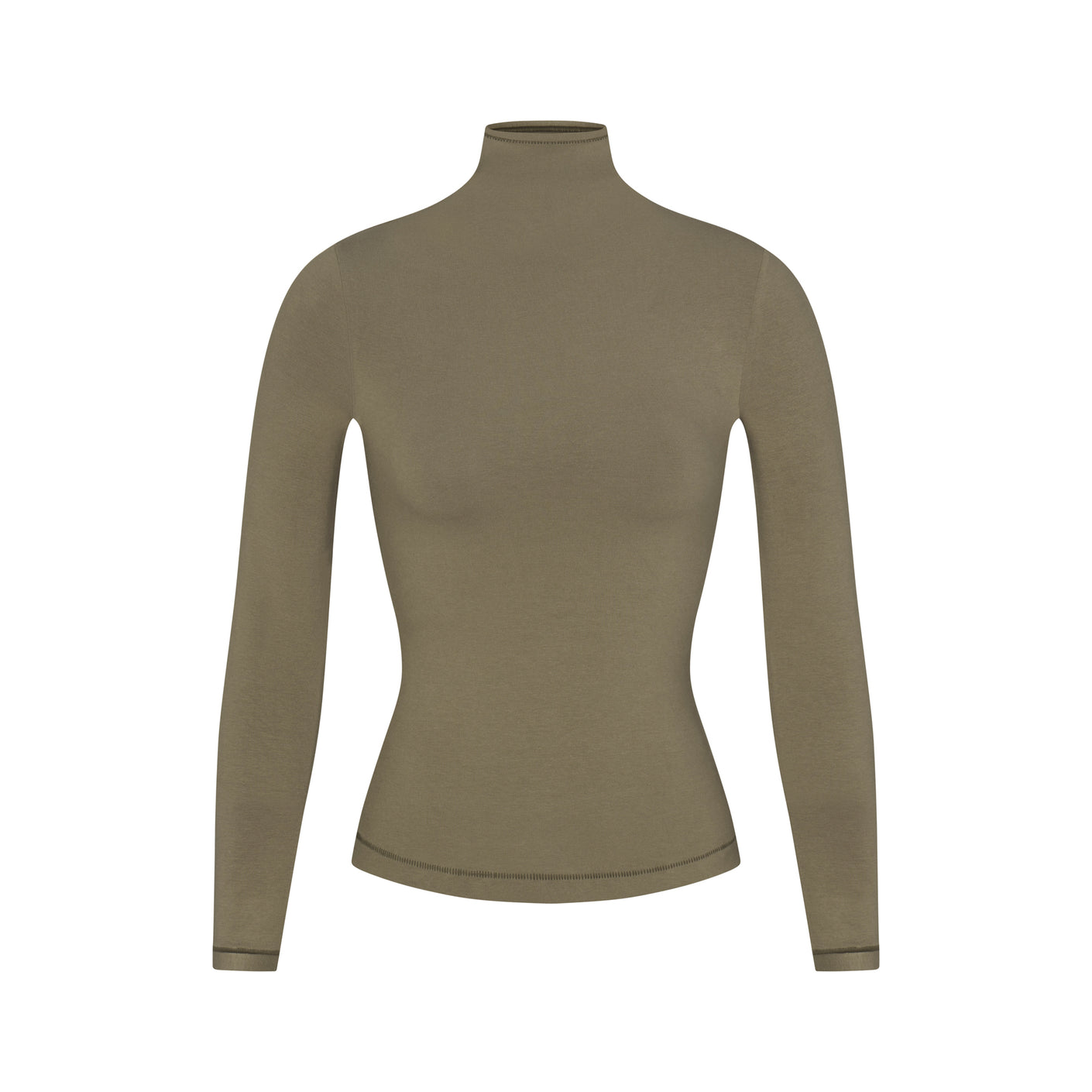 Turtleneck Bodysuit with sleeve - Militar Green