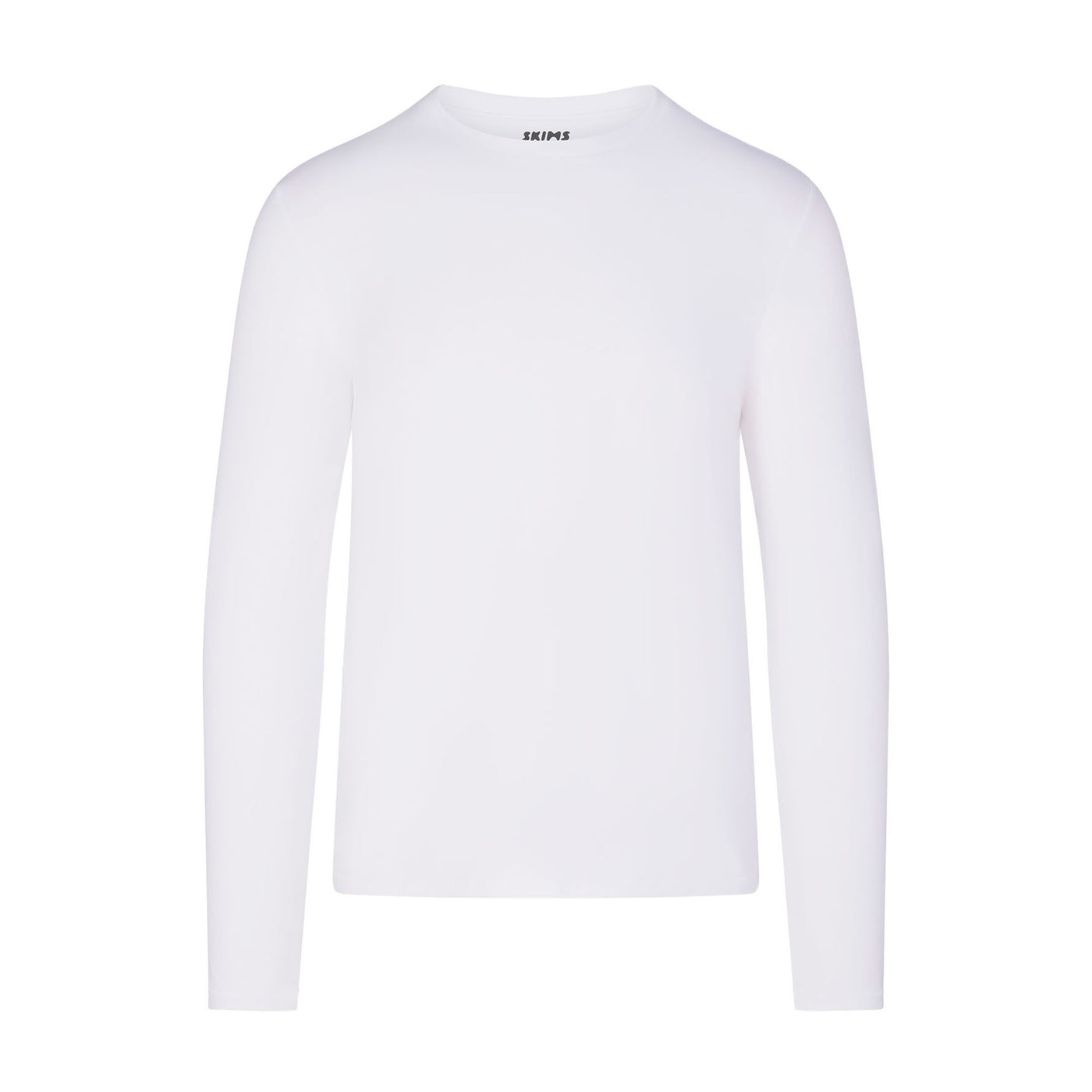 Skims Cotton Jersey Long Sleeve T Shirt In Stock Availability and