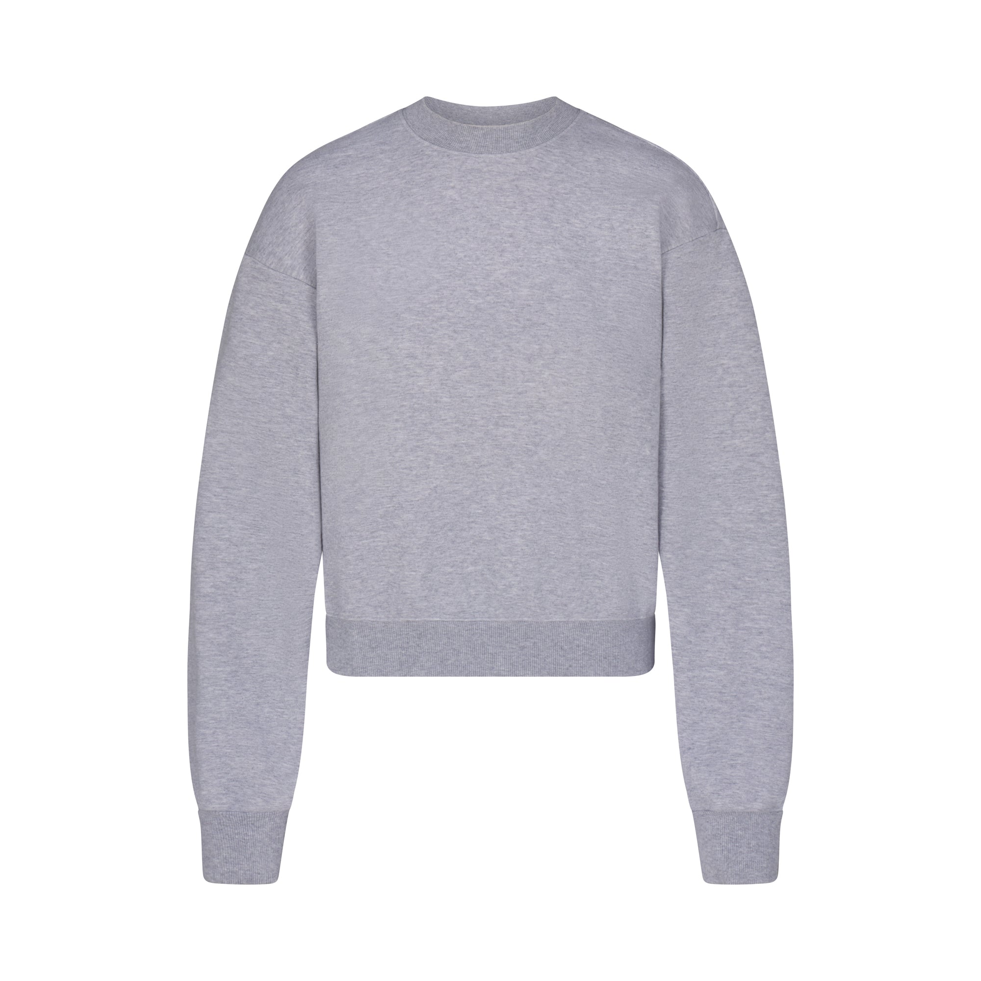 COTTON FLEECE CLASSIC CREWNECK | HEATHER GREY