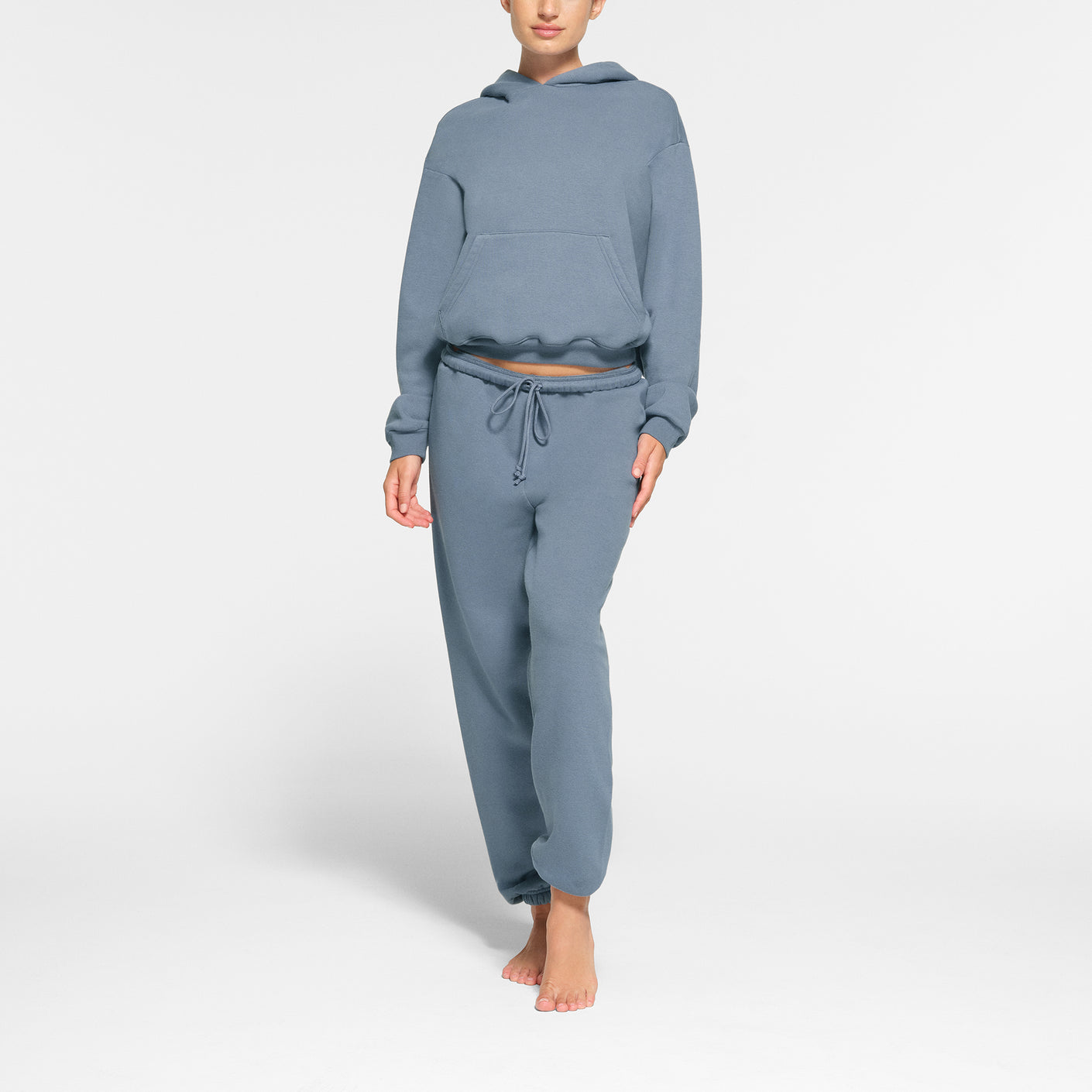 SKIMS: Blue Cotton Fleece Classic Sweatshirt