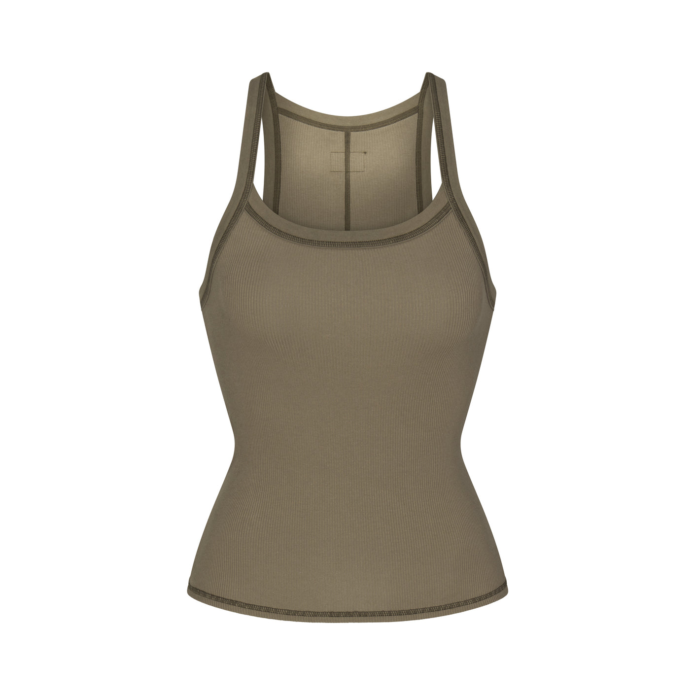 COTTON RIB SCOOP TANK