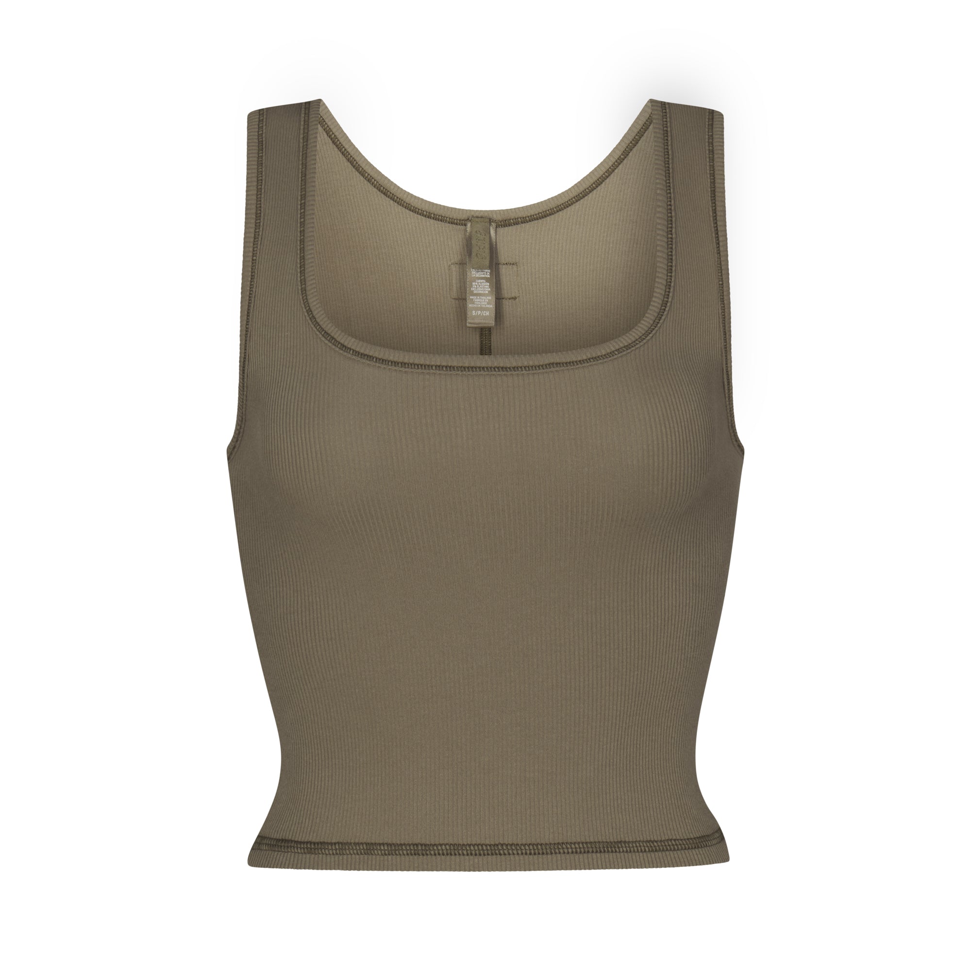 COTTON RIB TANK | ARMY MULTI