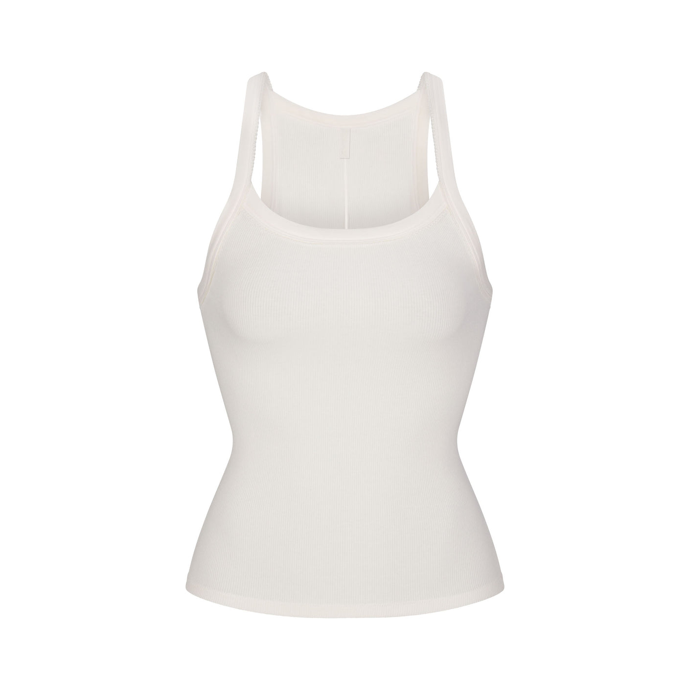 SKIMS, Cotton Ribbed Tank, BONE, Women