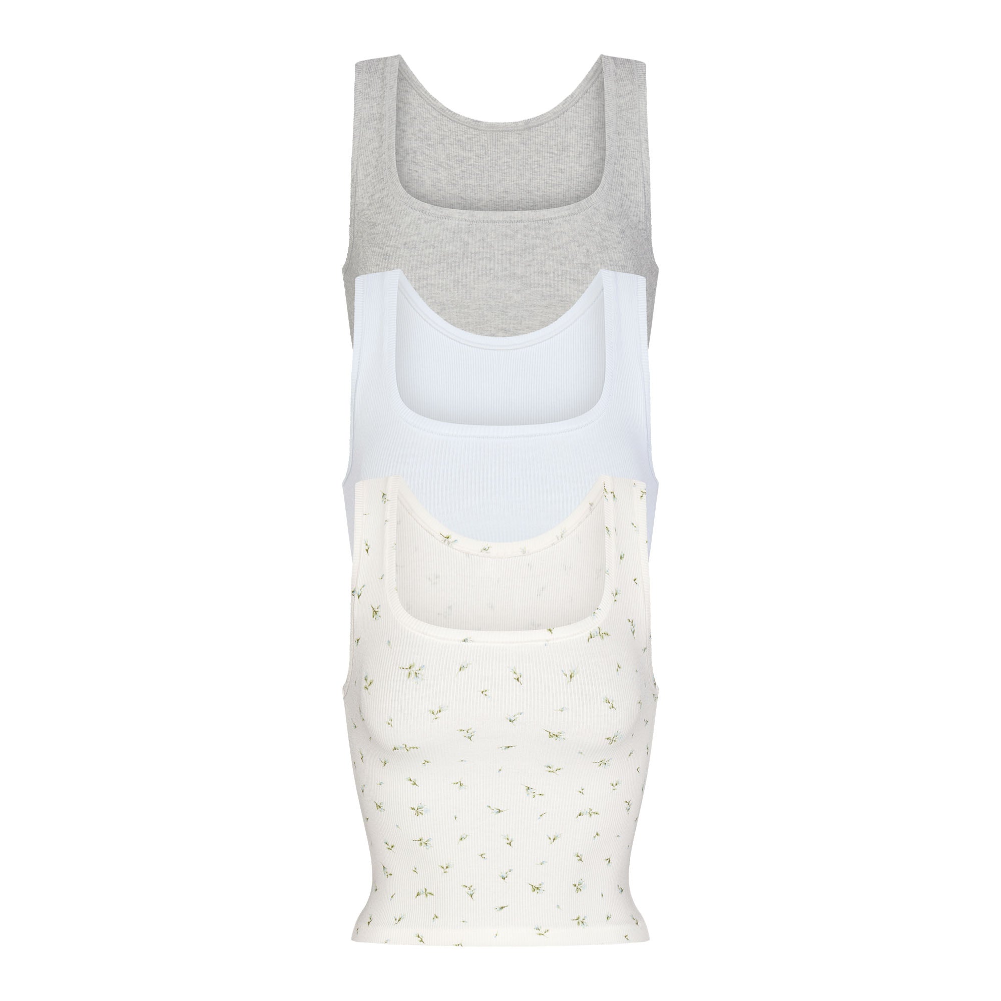 Cotton Rib Tank - Marble Multi - XS is in stock at Skims for $36.00 :  r/SkimsRestockAlerts