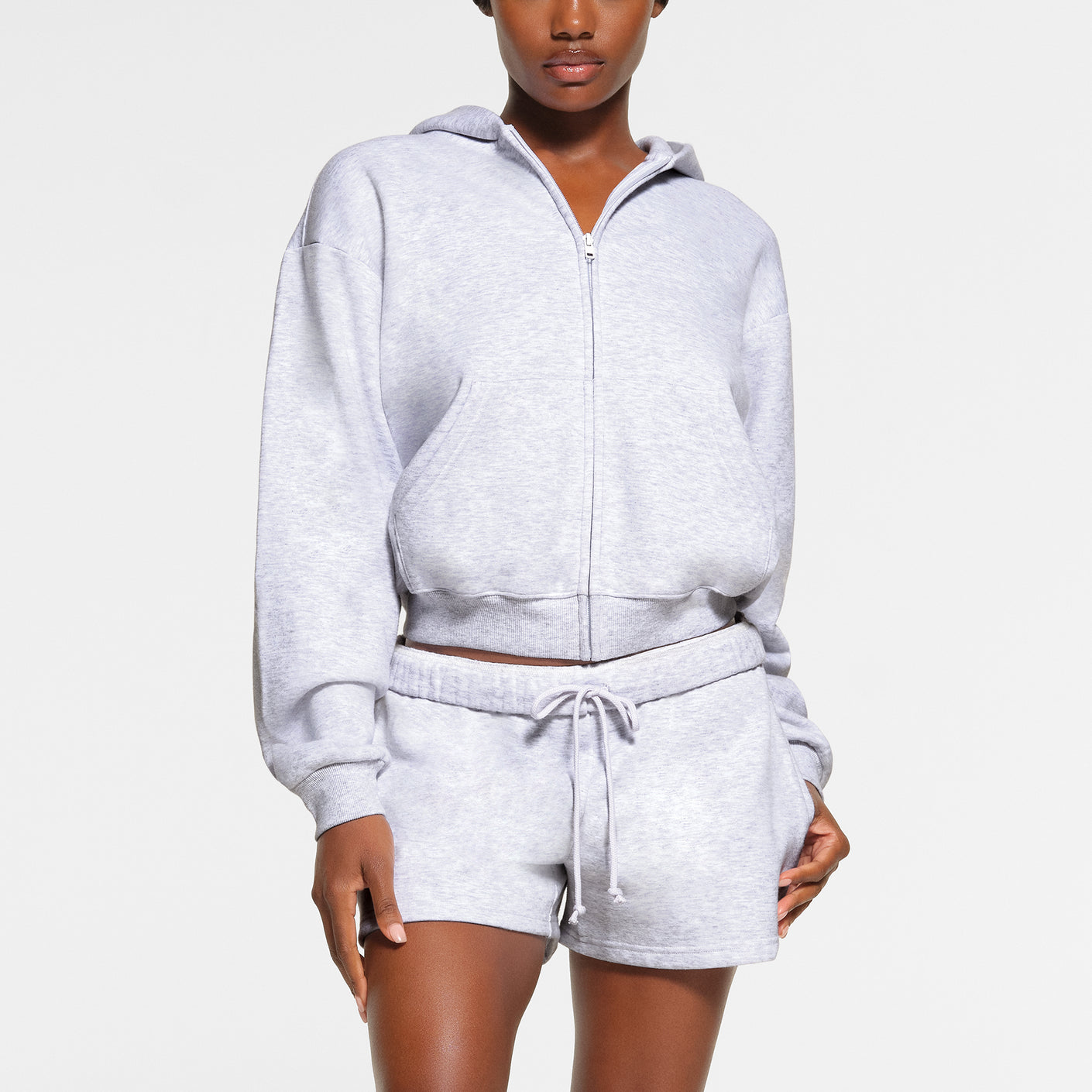 COTTON FLEECE CLASSIC ZIP UP HOODIE