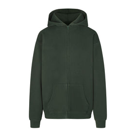 Skims Black Cozy Knit Zip-up Hoodie In Onyx