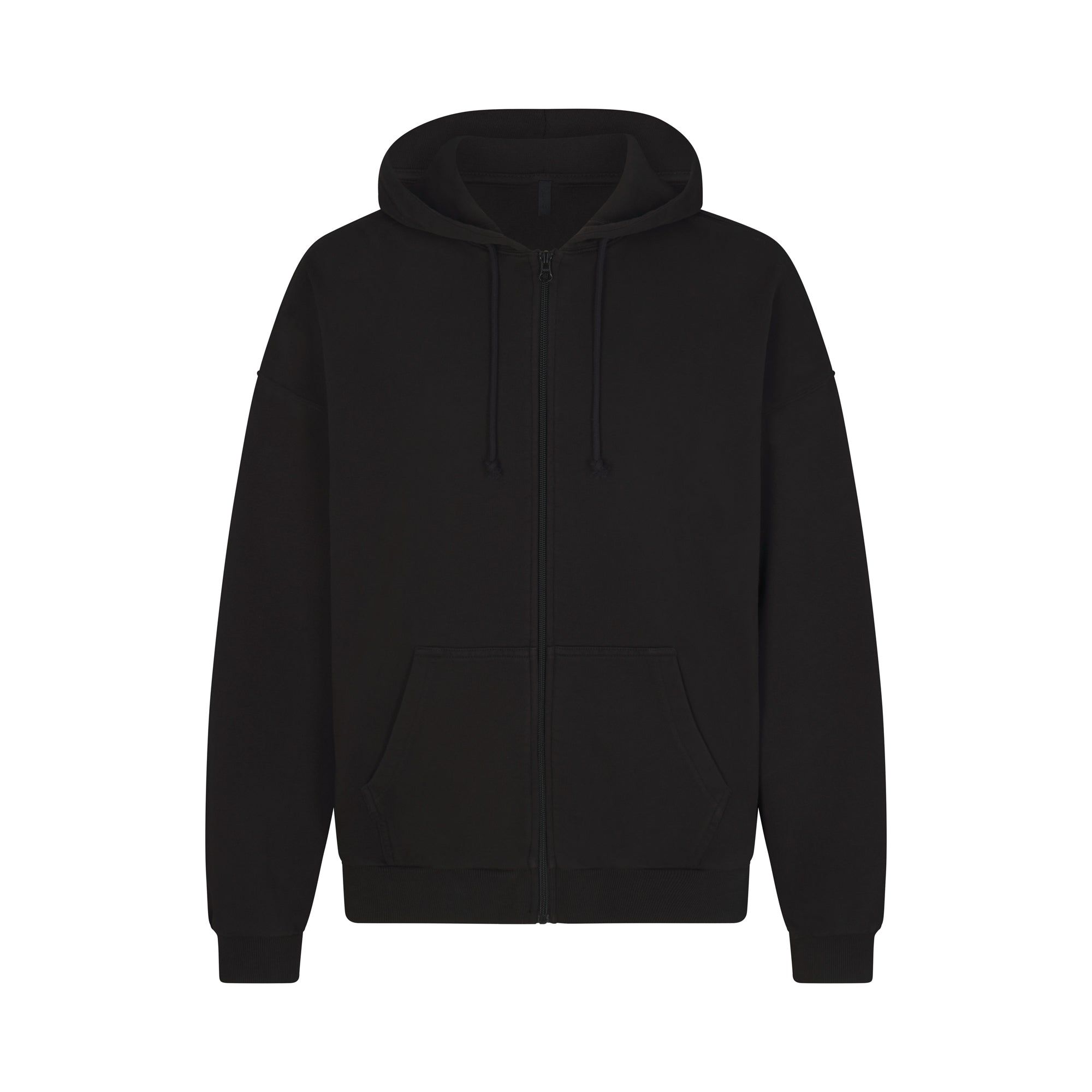 TERRY MENS RELAXED ZIP UP HOODIE | WASHED OBSIDIAN