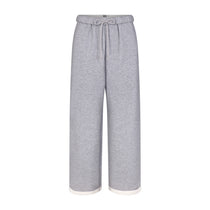 Skims Relaxed Fit Straight Leg Lounge Pants In Light Heather Grey
