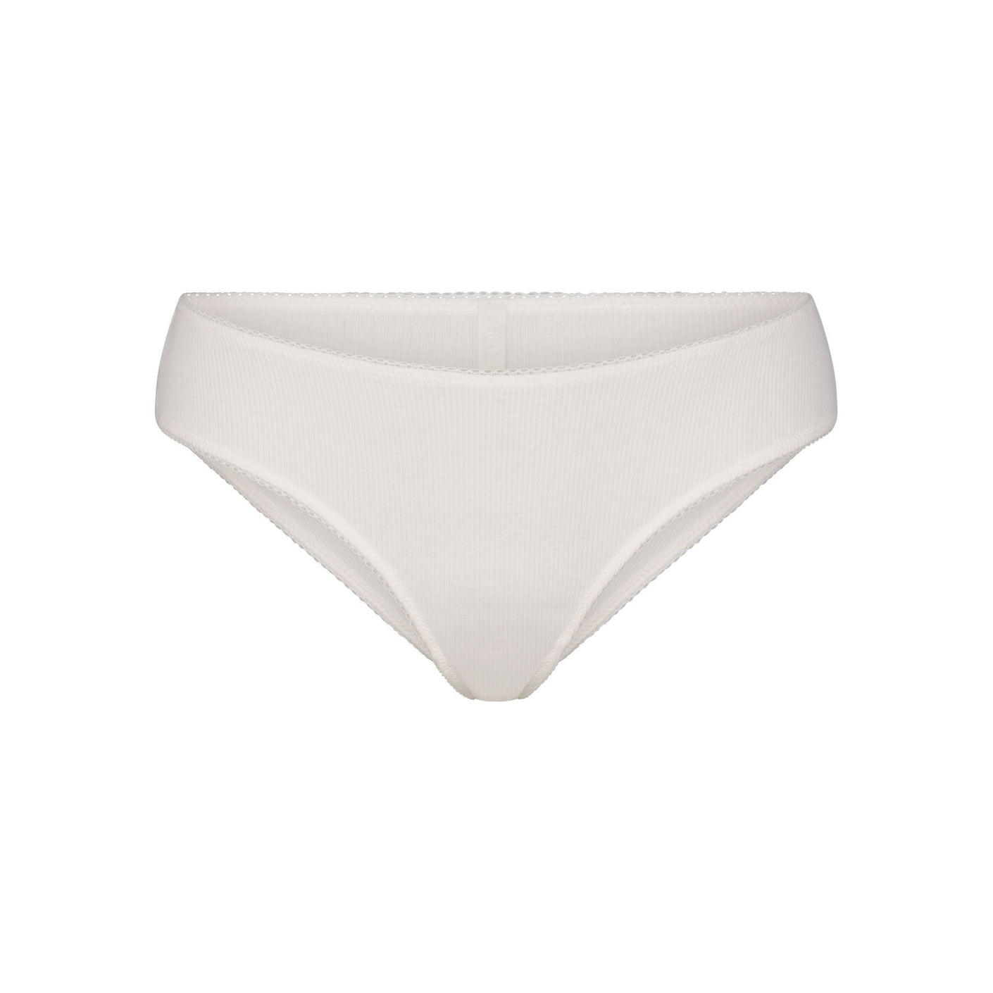 COTTON RIB PICOT LOW RISE BRIEF