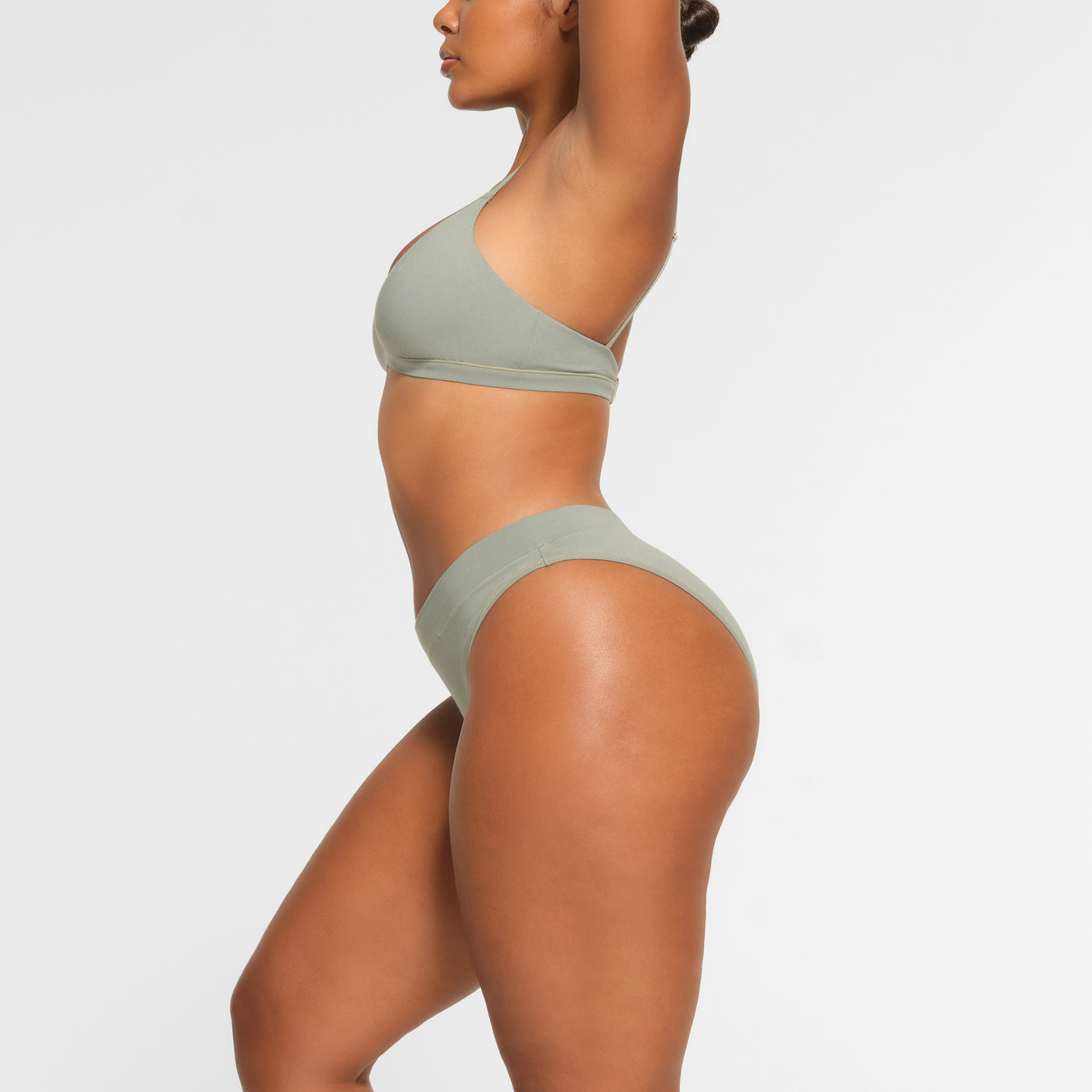 COTTON JERSEY CHEEKY TANGA | MINERAL