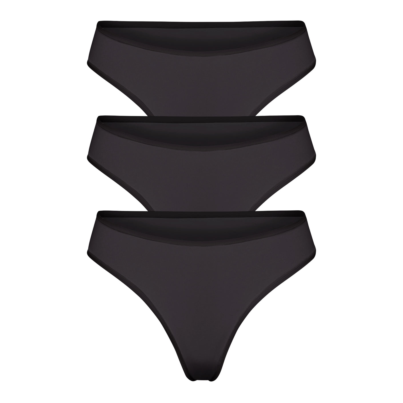 FITS EVERYBODY THONG 3-PACK | ONYX