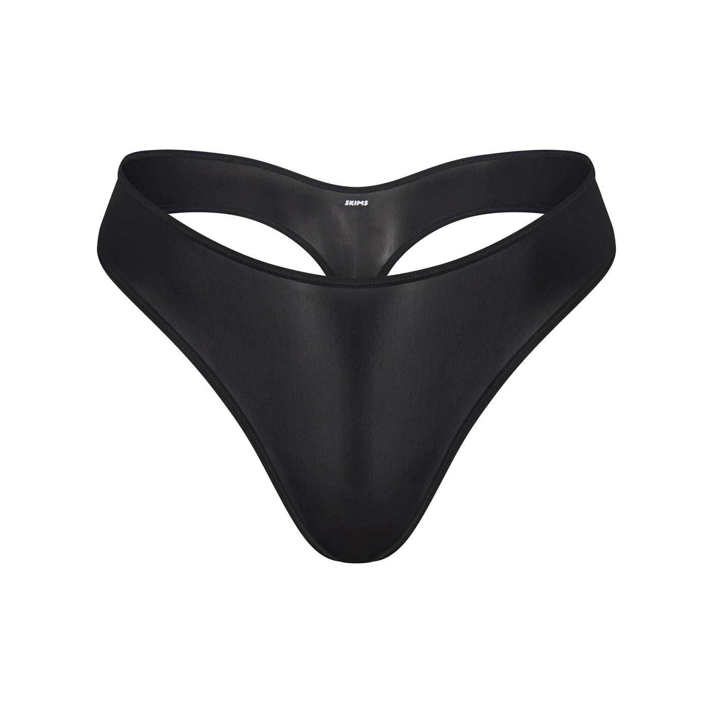 JELLY SHEER DIPPED THONG | ONYX