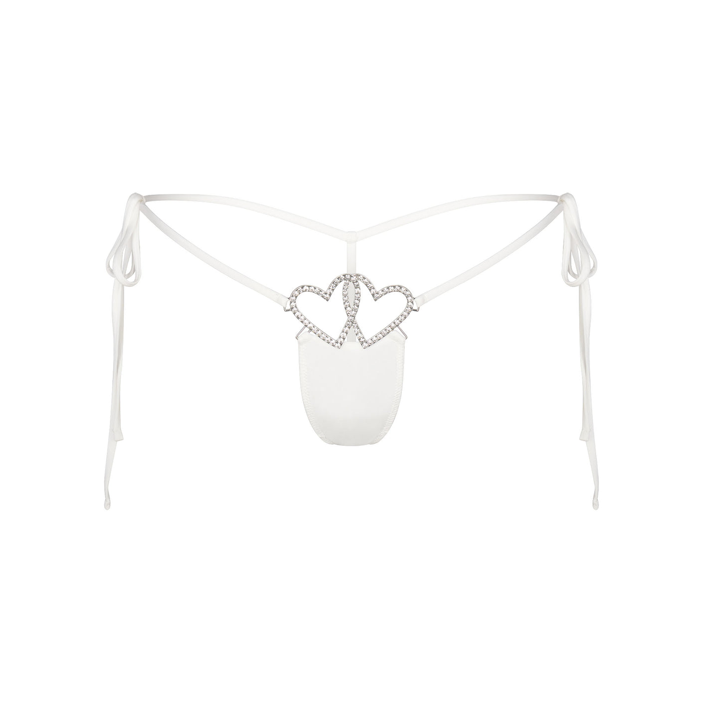 JELLY SHEER TIE SIDE CHARM THONG | MARBLE