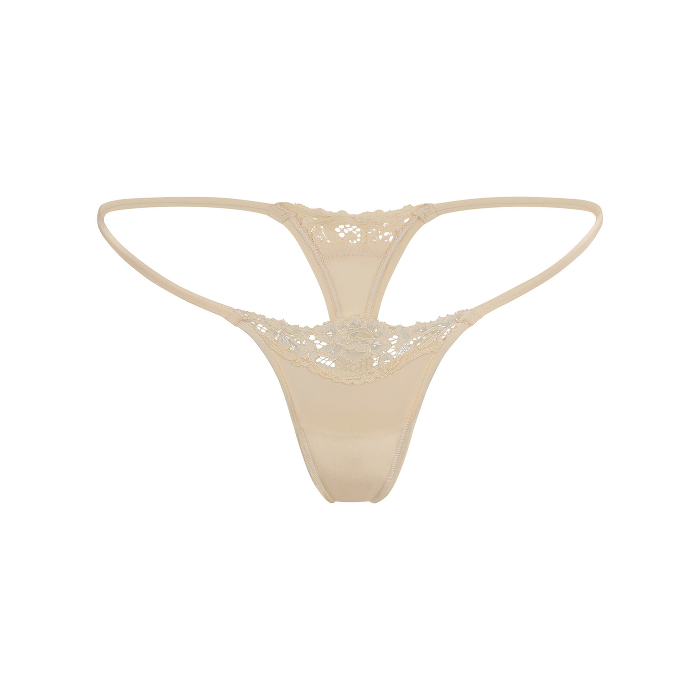 FITS EVERYBODY LACE STRING THONG | SAND