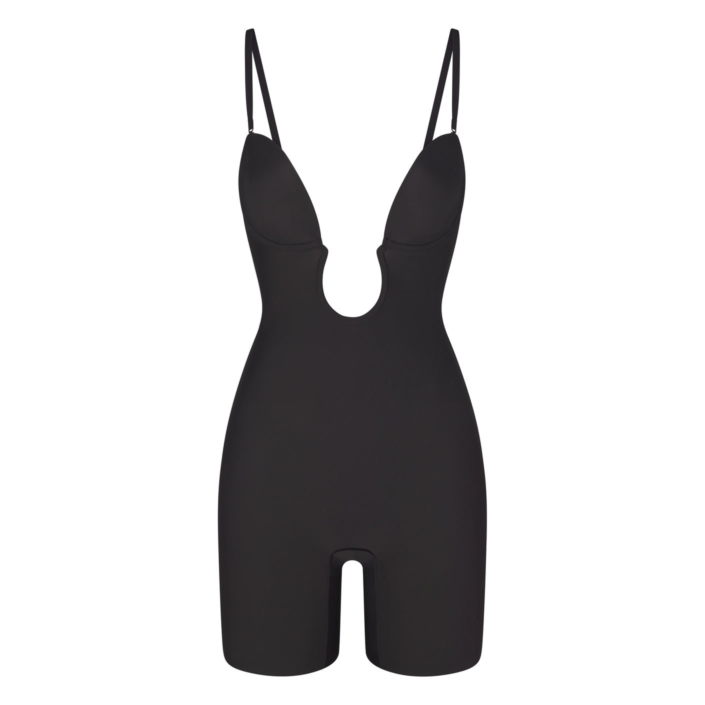 Suit Your Fancy Shaping Plunge Low-Back Mid-Thigh Bodysuit – Spanx