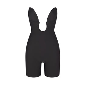 DEEP PLUNGE SHAPEWEAR MID THIGH BODYSUIT