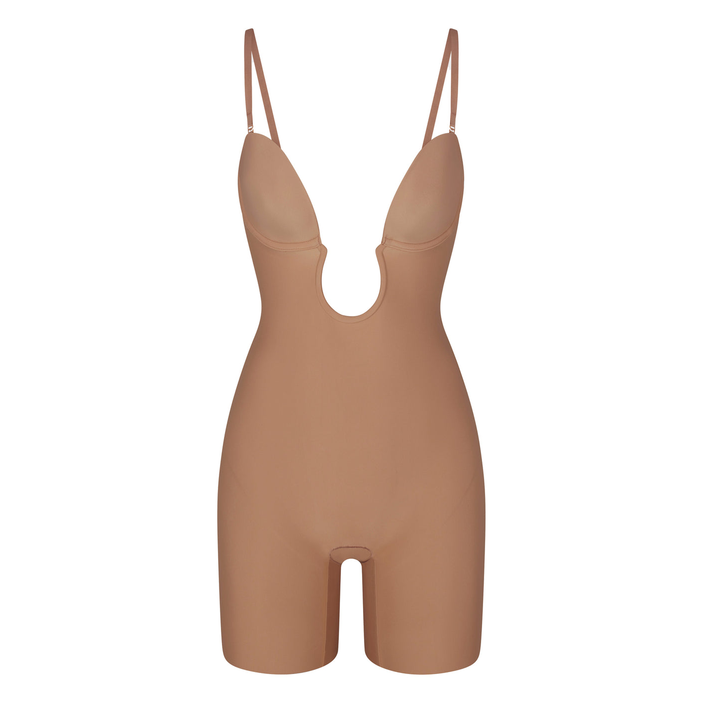 Suit Your Fancy Strapless Convertible Underwire Mid-Thigh Bodysuit