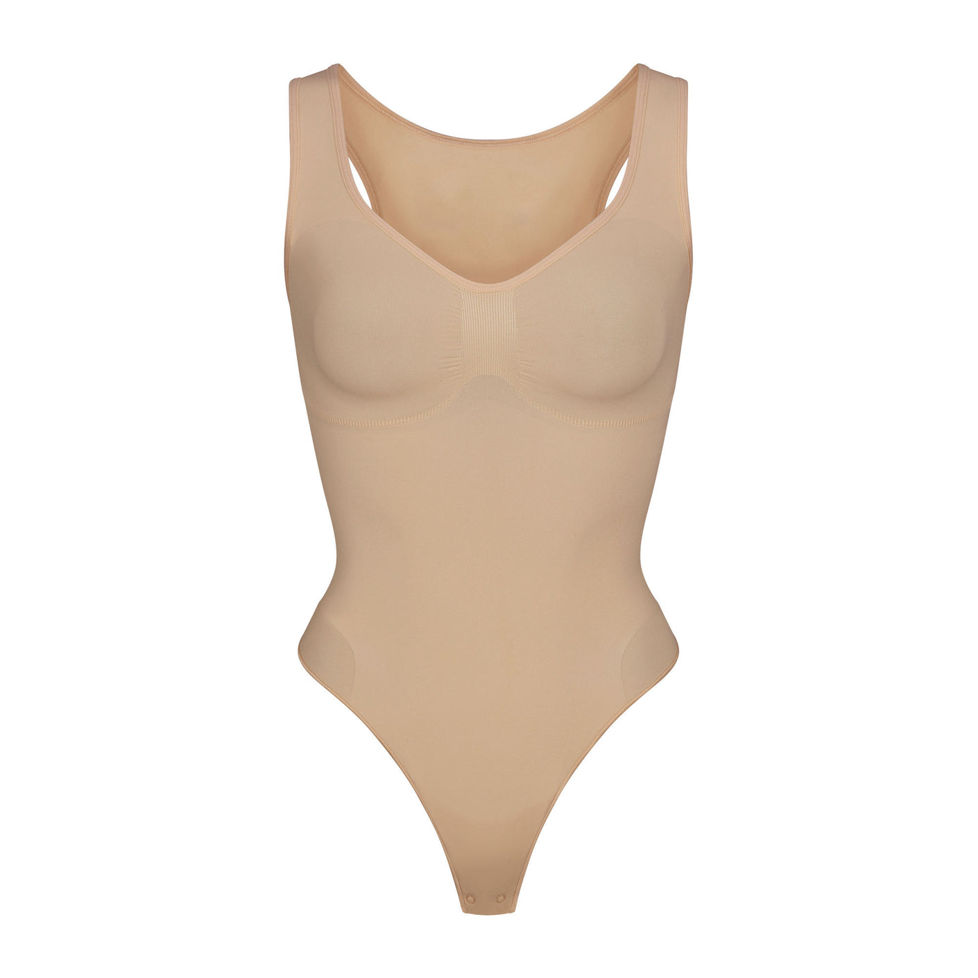 SEAMLESS SCULPT SCOOP NECK THONG BODYSUIT