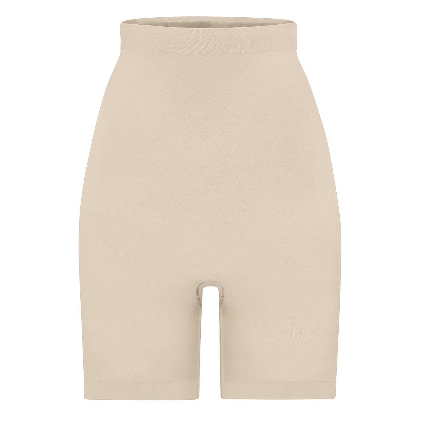 SEAMLESS SCULPT HIGH-WAISTED ABOVE THE KNEE SHORT | SAND