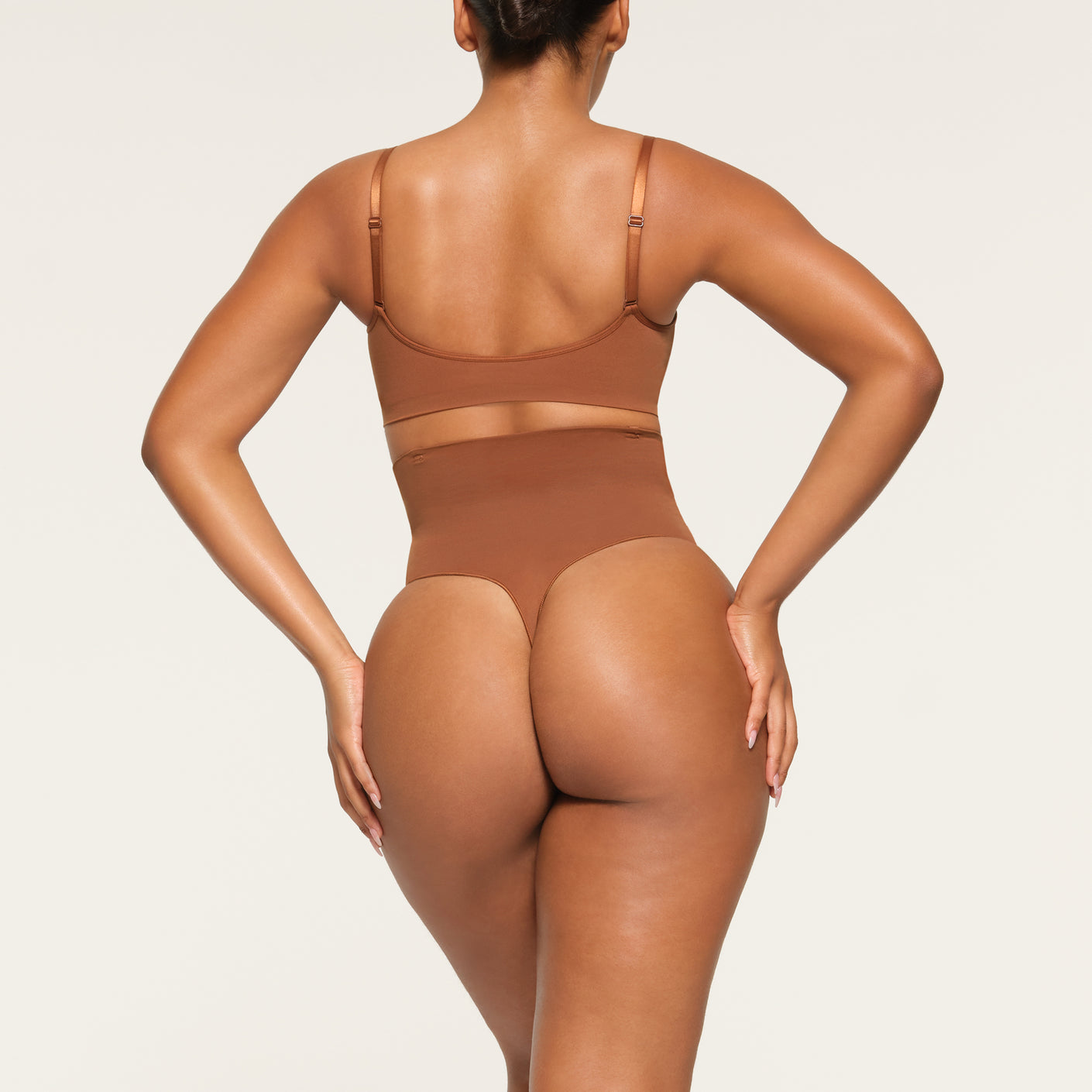 CORE CONTROL HIGH-WAISTED THONG | BRONZE