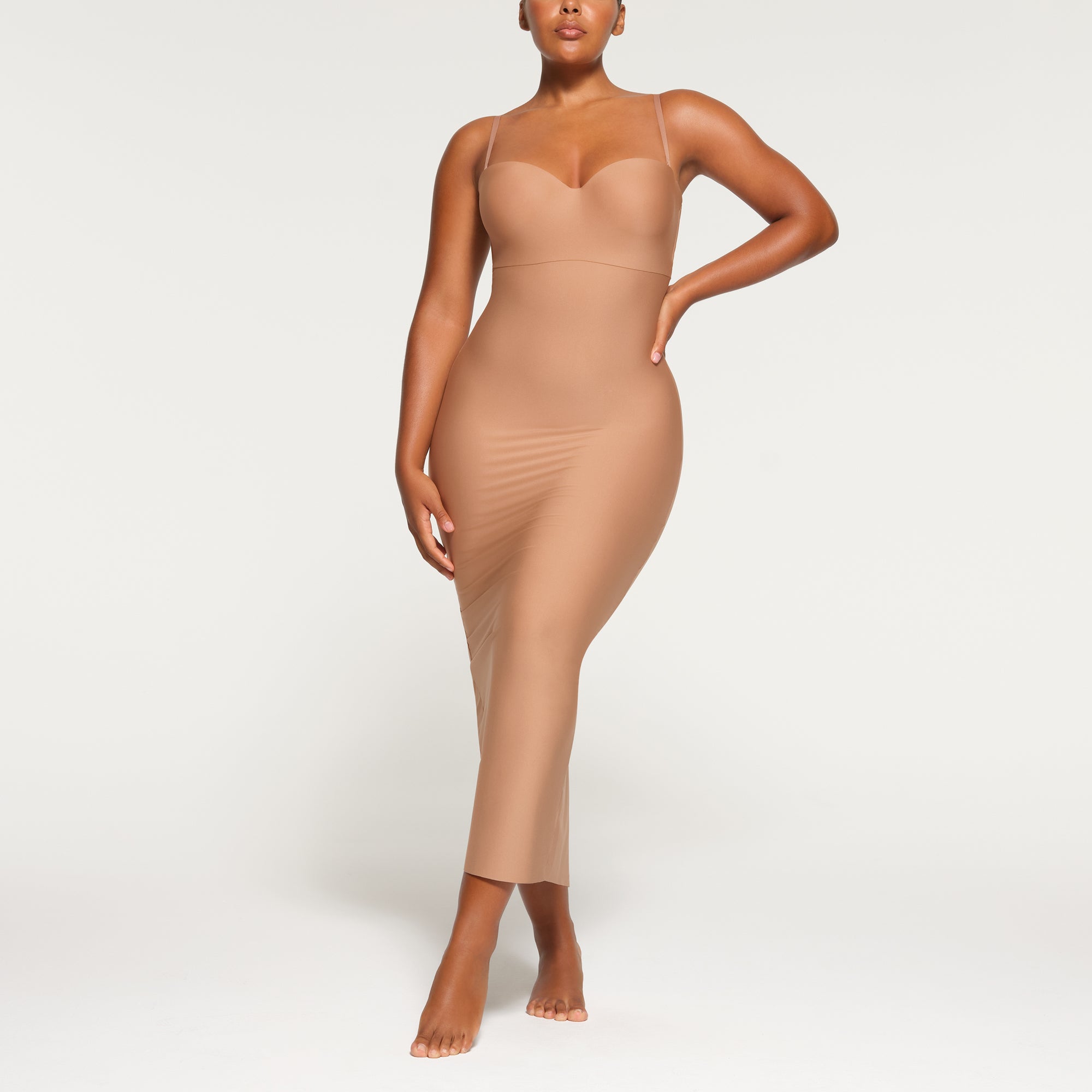 SKIMS Underwire Long Dress | Medium Neutral