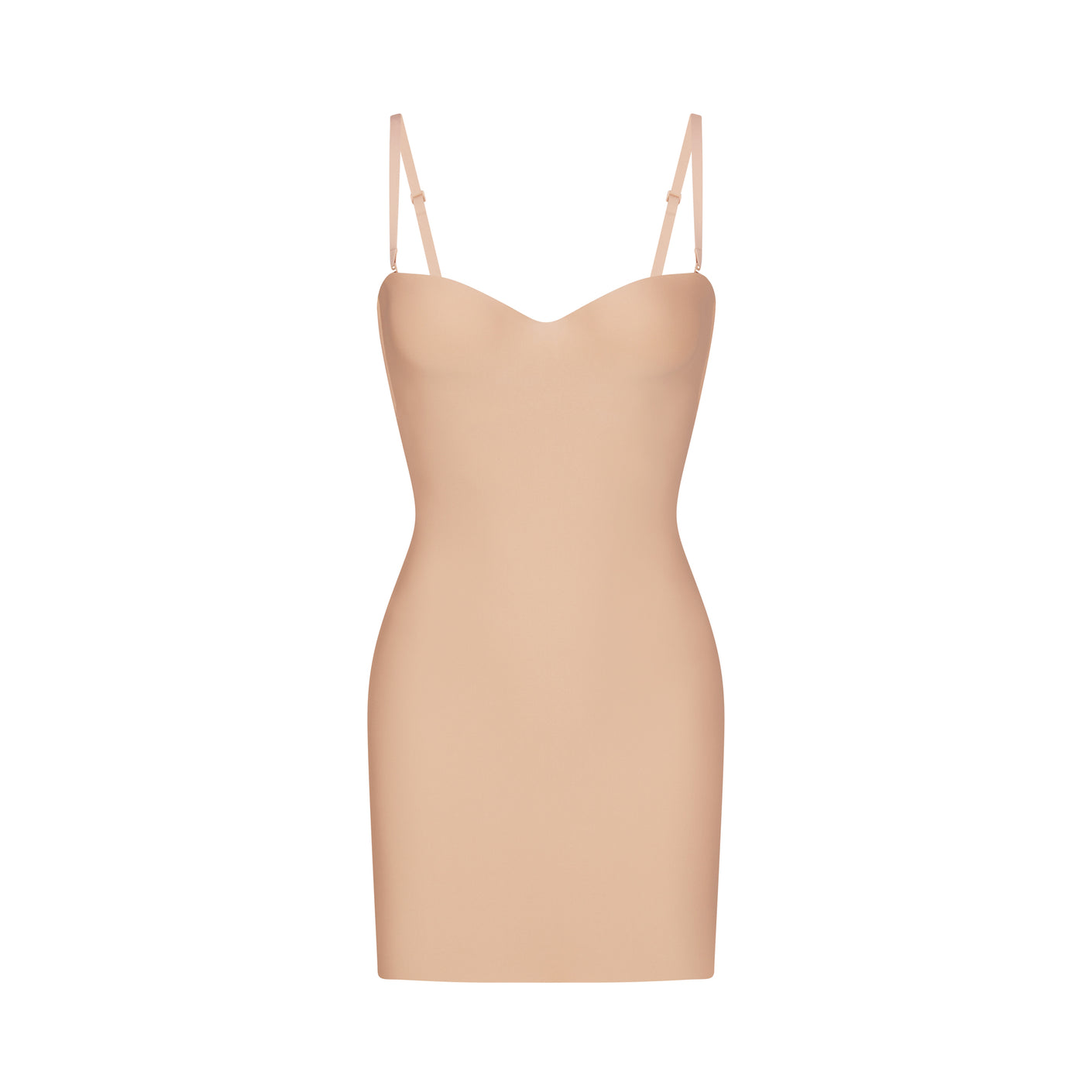 SKIMS BODY UNDERWIRE SLIP DRESS | CLAY