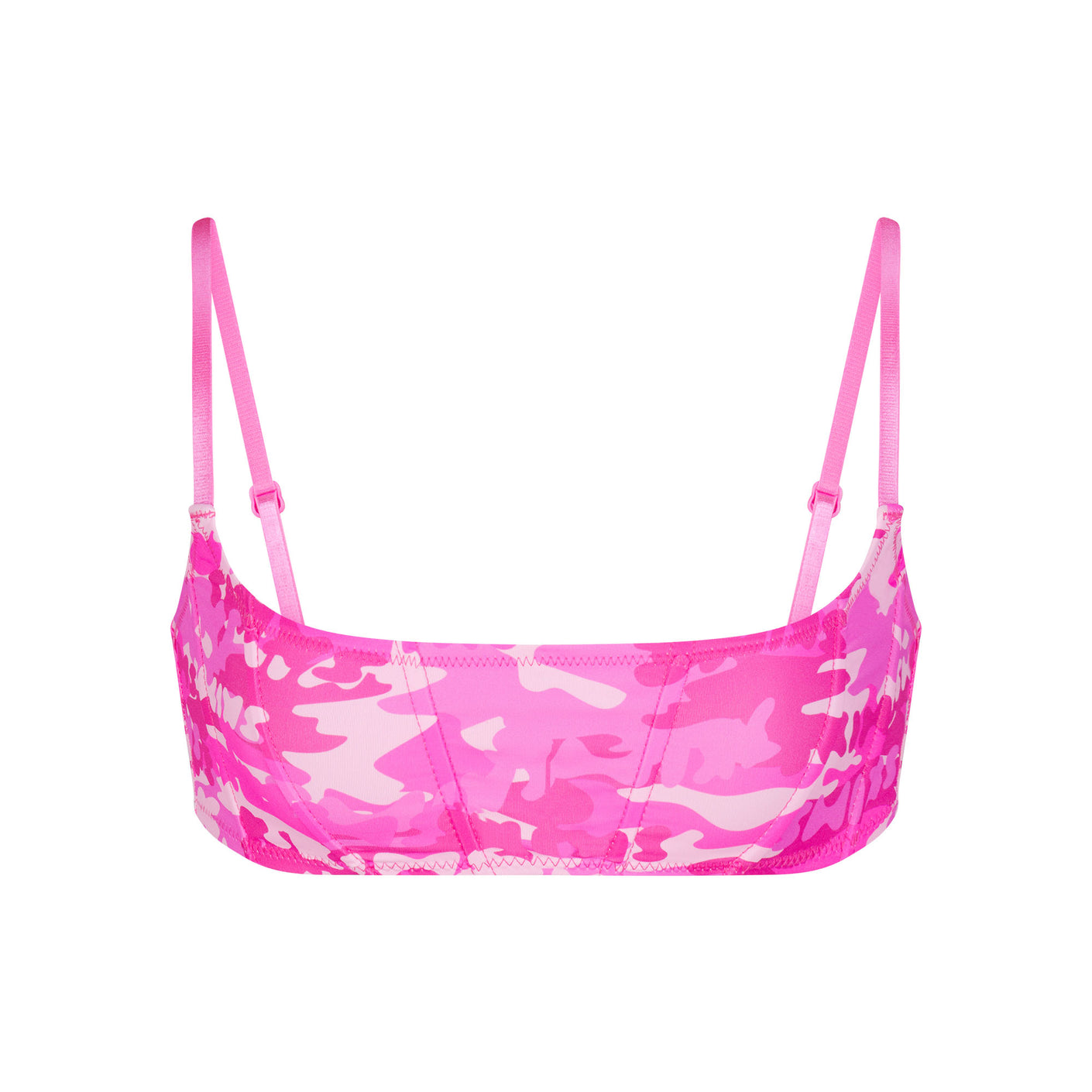 SIGNATURE SWIM CORSET BIKINI TOP | PINK SKIMS CAMO