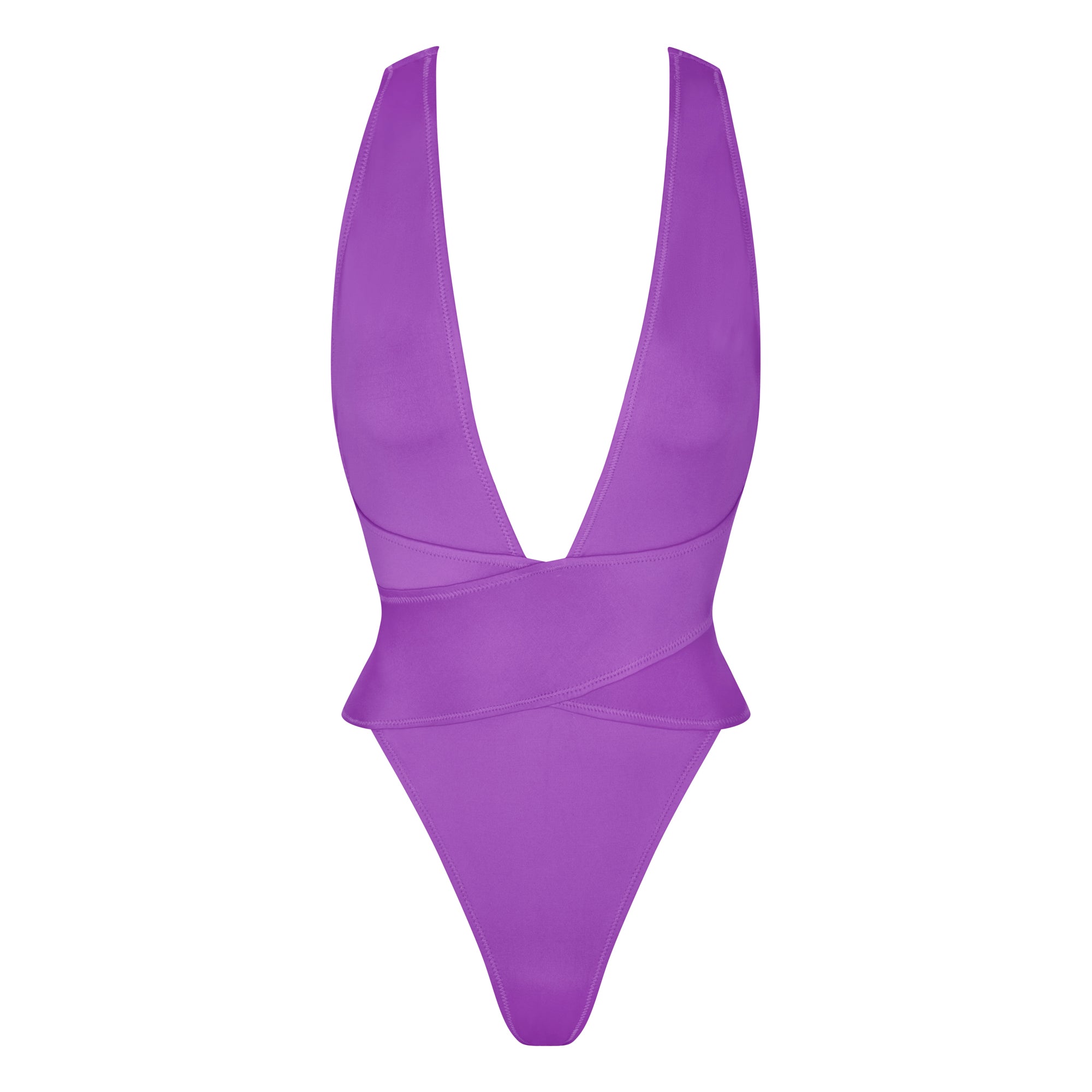 SIGNATURE SWIM PLUNGE MONOKINI | VIOLET - SIGNATURE SWIM PLUNGE ...