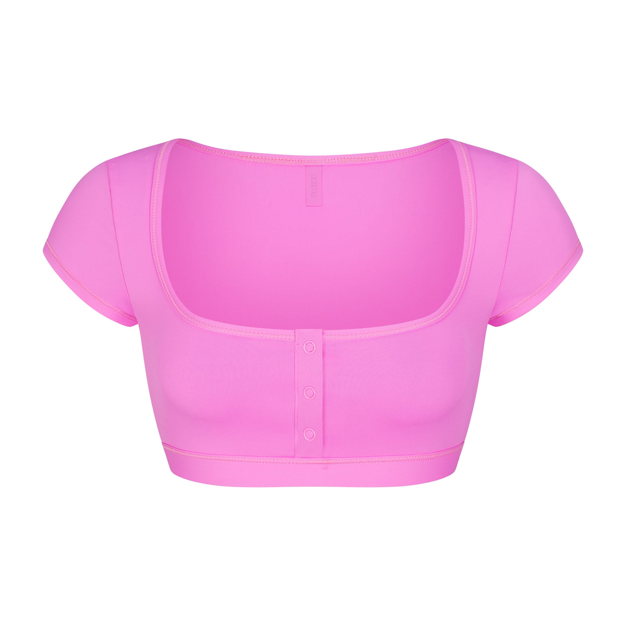 SIGNATURE SWIM SUPER CROPPED T-SHIRT | NEON ORCHID