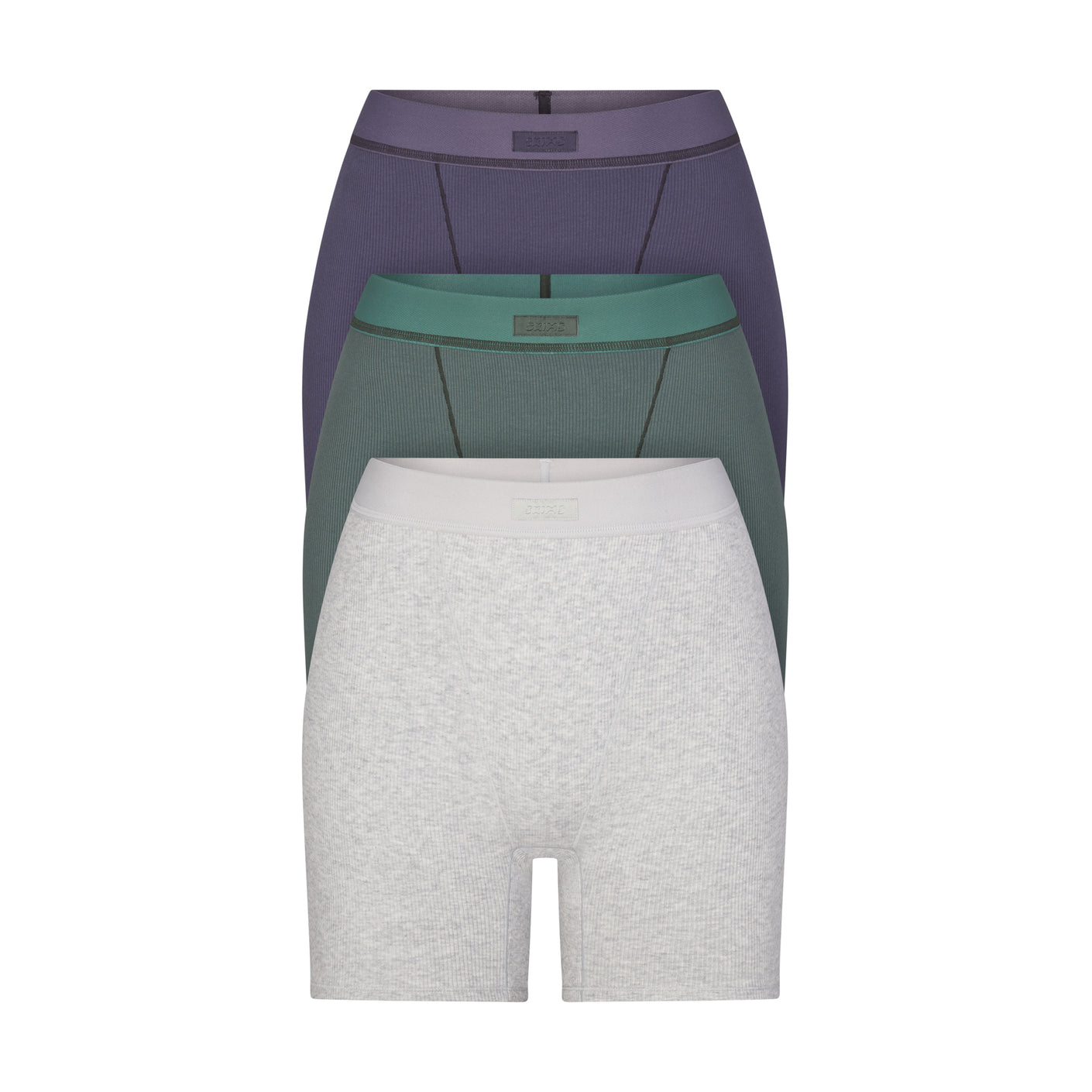 New Look 3-pack boxers in gray, sage and lilac