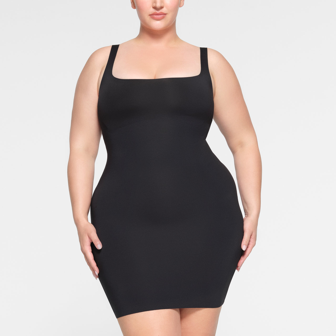 SKIMS BODY TANK SLIP DRESS | ONYX