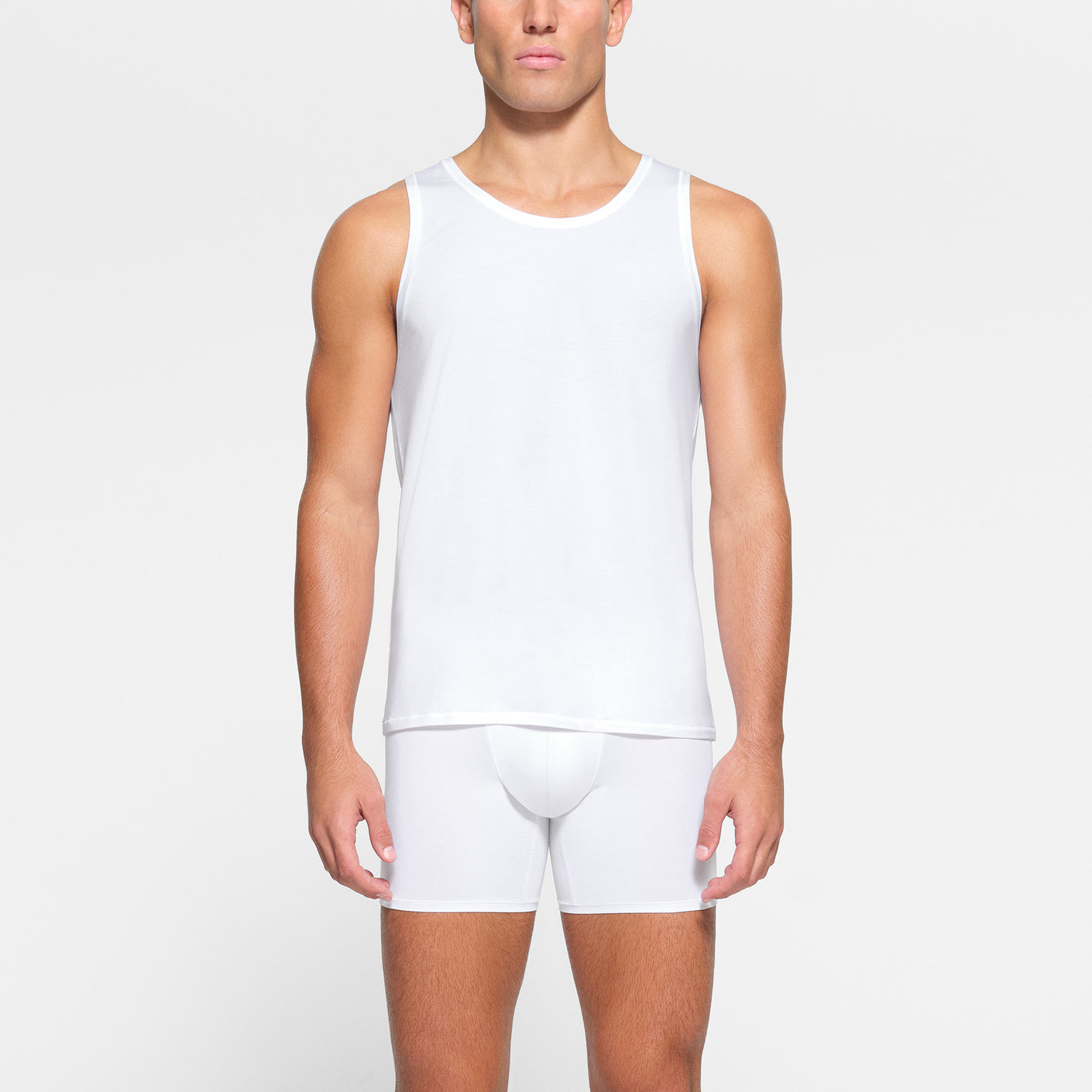 SKIMS STRETCH MENS TANK 3-PACK | CHALK