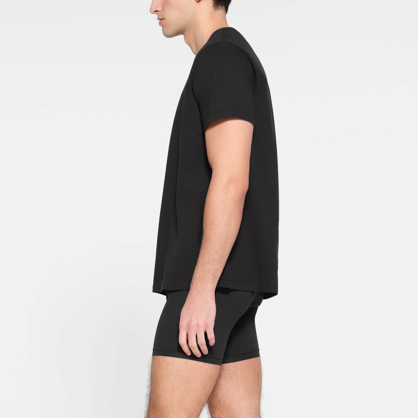 SKIMS COTTON MENS CLASSIC T-SHIRT | ONYX